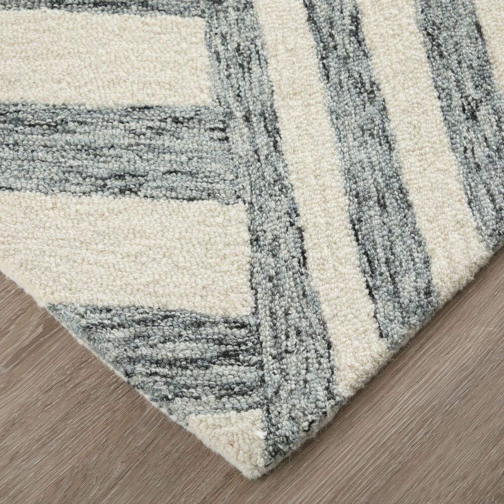 Feizy Wallace WAL8A42F Gray 5&#39; x 8&#39; Area Rug, , large
