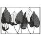 Maple and Jade 26" x 38" Leaves Wall Decor in Black and Gold, , large