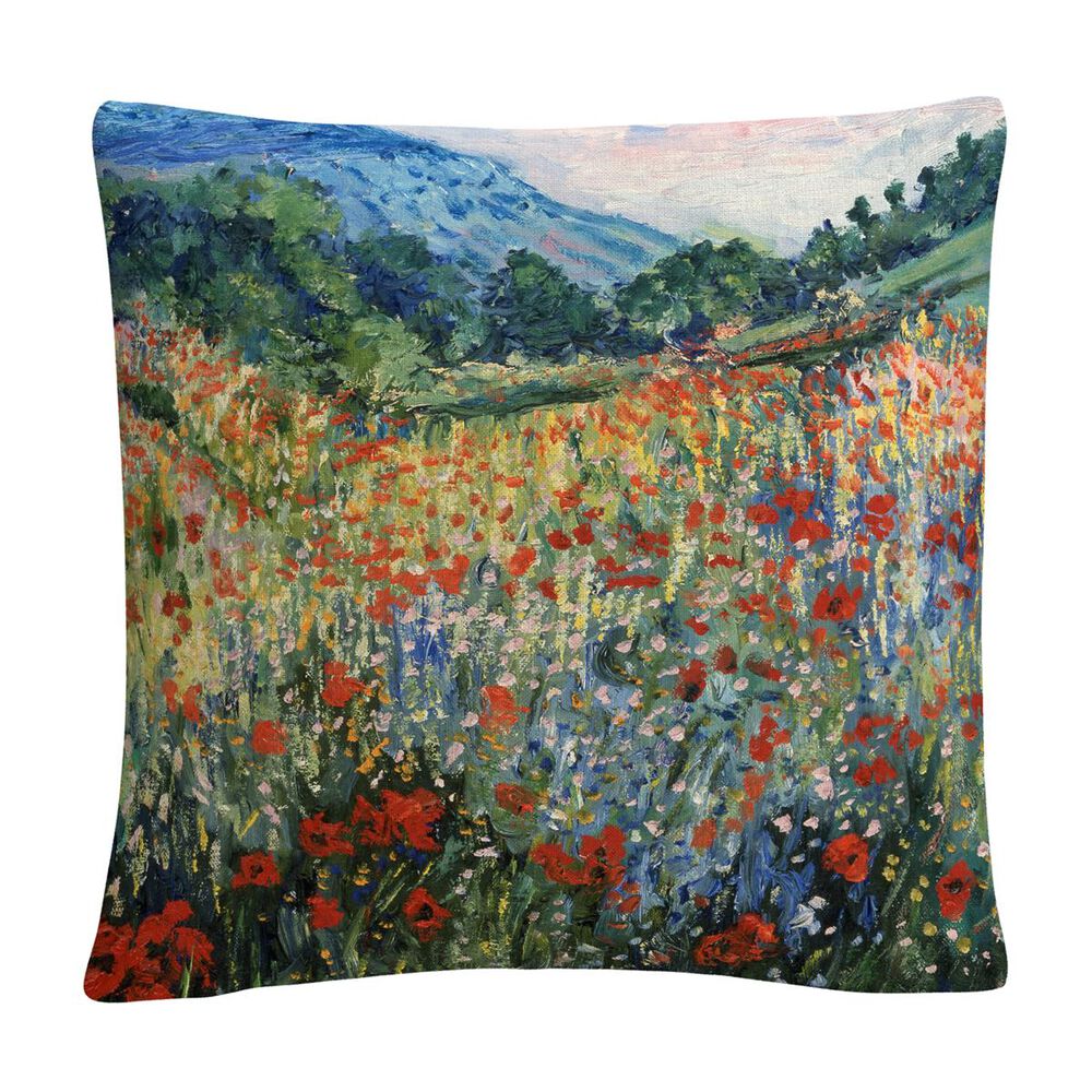 Timberlake Masters Fine Art "Field Of Wild Flowers" 16 X 16 Decorative Throw Pillow, , large
