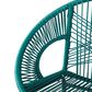 Hearth and Haven Ferrara Outdoor Faux Wicker Barstool in Teal (Set of 2), , large