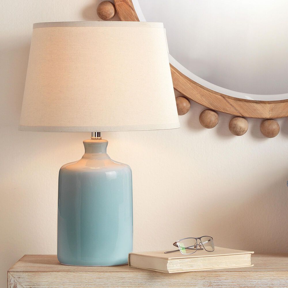 Jamie Young Matherly Glass Table Lamp in Blue, , large