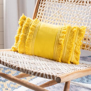 Safavieh Grema 12" x 20" Pillow in Yellow, , large