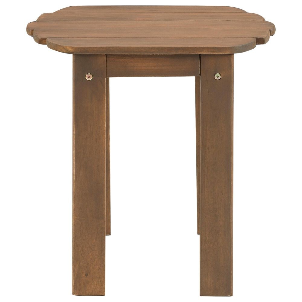 Linon Home Decor Adirondack End Table in Brown, , large