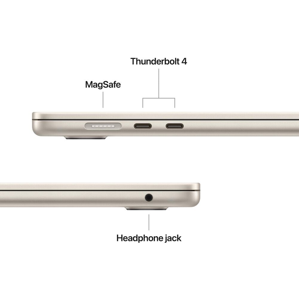 Apple MacBook Air 15-inch Laptop M4 chip - 10 Core CPU - 10 Core GPU - 24GB Memory - 512GB SSD - Starlight &#40;Latest Model&#41;, , large