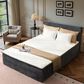 HOMLUX Plush Queen Mattress with Grey Headboard, , large