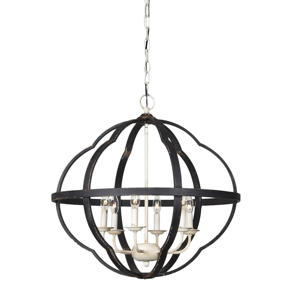 Southern Lighting Leo Chandelier in Black/Cream/Gold, , large