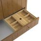 James Martin Hudson 36" Single Bathroom Vanity in Honey Oak with 3 cm Charcoal Soapstone Silestone Top and Rectangular Sink, , large