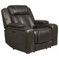 Interlochen Leather Power Recliner in Boston Charcoal, , large