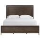 Furniture Worldwide Montclair Queen Panel Bed in Embossed Cocoa and Smoked Gold, , large