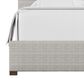 Viceray Collections Emily King Upholstered Panel Bed with Arched Headboard in Harvest Glen, , large