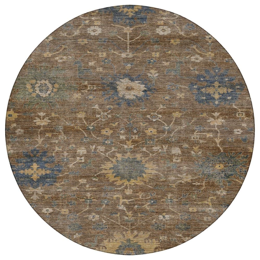 Dalyn Rug Company Aristo AR2 Chocolate 8" Round Area Rug, , large