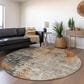 Dalyn Rug Company Nouveau NV20 8" Round Khaki Indoor/Outdoor Area Rug, , large