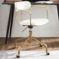 Lumisource Demi Task Chair with Cream Cushion in Gold, , large