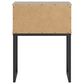 Ashley Deanlow 1-Drawer Nightstand in Honey Brown and Dark Pewter, , large