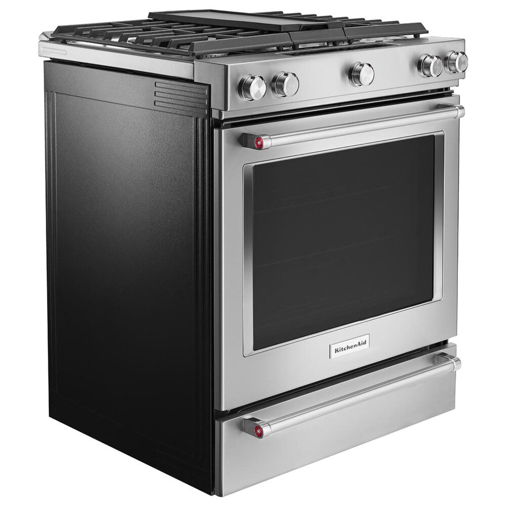 KitchenAid 30" 5Burner Dual Fuel Convection SlideIn Range with Baking