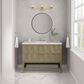 James Martin Vanities Emmeline 48" Single Vanity in Pebble Oak with 3 cm Victorian Silver Quartz Top, , large