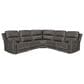 Ashley 5-Piece Power Symmetrical Reclining Sectional with Armless Chairs in Anchor, , large