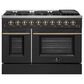 Forno Galiano 48" Freestanding Gas Range in Black, , large