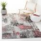 Safavieh Craft 12" x 15" Grey and Pink Area Rug, , large
