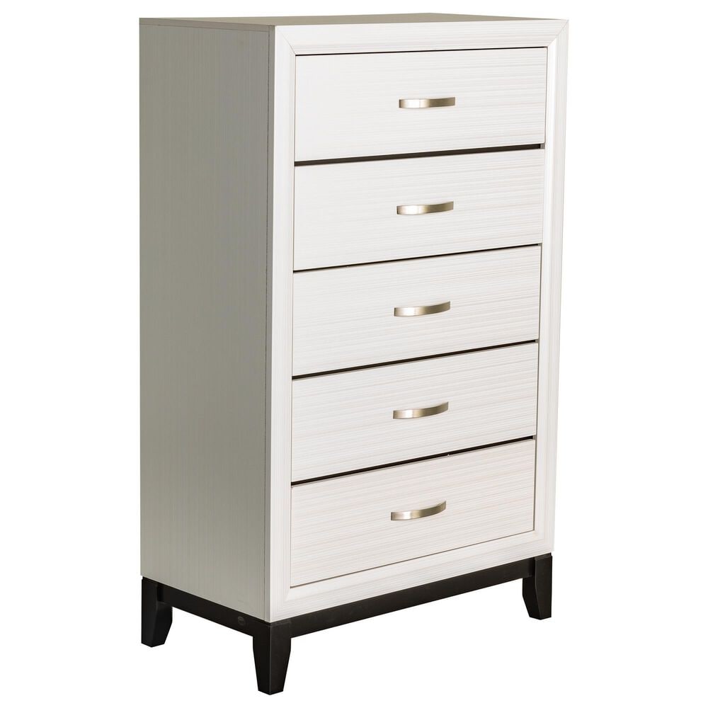 Crown Mark Akerson Chalk Chest in White, , large