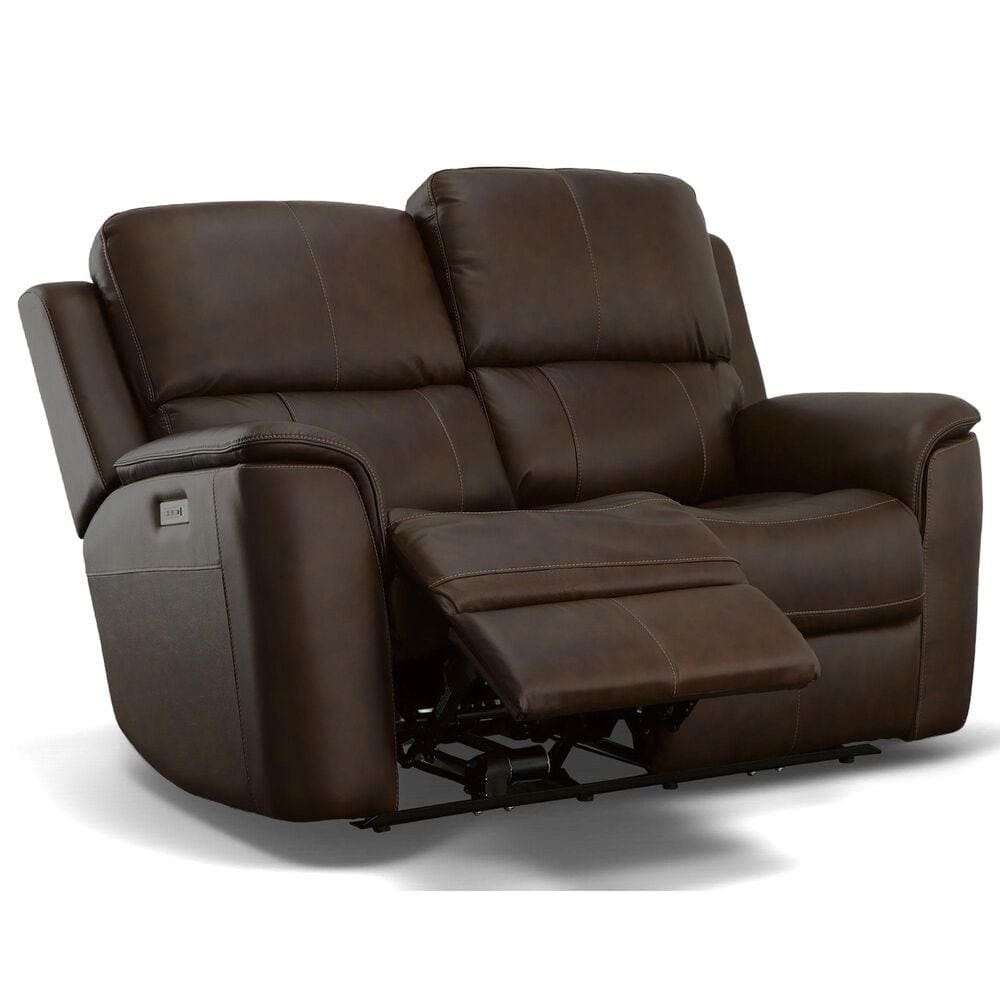 Flexsteel Henry 3-Piece Power Reclining Living Room Set in Burnt Umber, , large