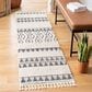 Safavieh Marrakesh MRK519B 2"2" x 6" Ivory and Blue Runner, , large