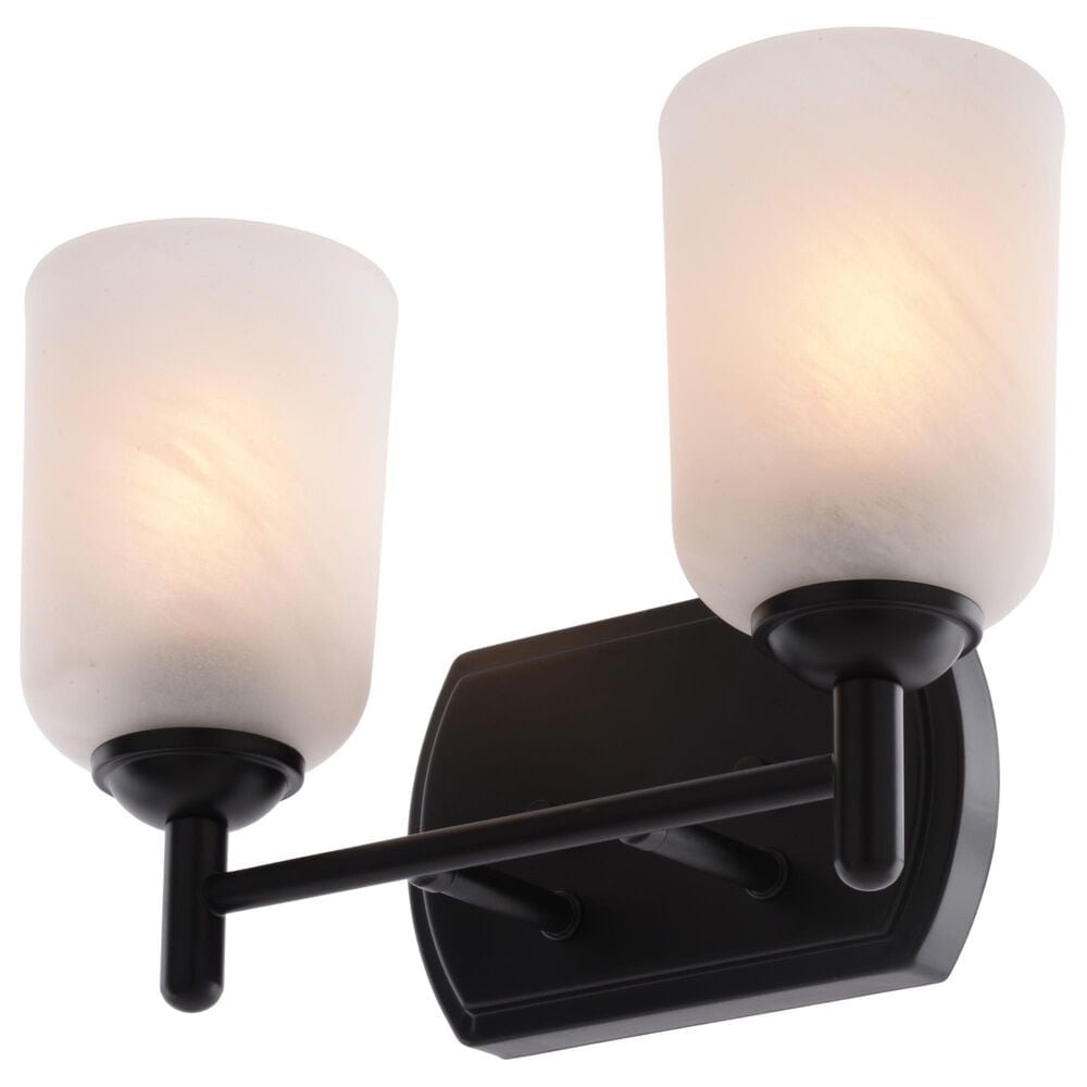 Vaxcel Laurelhurst 2-Light Bathroom Vanity in Matte Black, , large