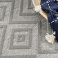 Nourison Versatile 6" x 9" Silver Grey Indoor/Outdoor Area Rug, , large