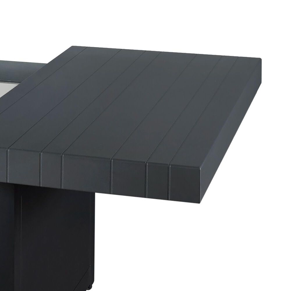 Plank And Hide Co 42&quot; Square Firepit Top &amp; Base in Black and Charcoal, , large