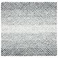 Safavieh Micro-Loop 5" Square Black and Ivory Area Rug, , large