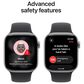Apple Watch Series 11 (GPS) 46mm Aluminum Case with Black Sport Band - M/L in Space Gray and 2-Year AppleCare+, , large