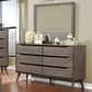 Furniture of America Lennart 6-Drawer Dresser and Mirror in Gray, , large