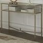 Ashley Cloverty Sofa Table in Aged Gold and Clear, , large