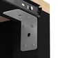 HOMLUX 47" Kitchen Island with Extendable Dining Table in Black, , large