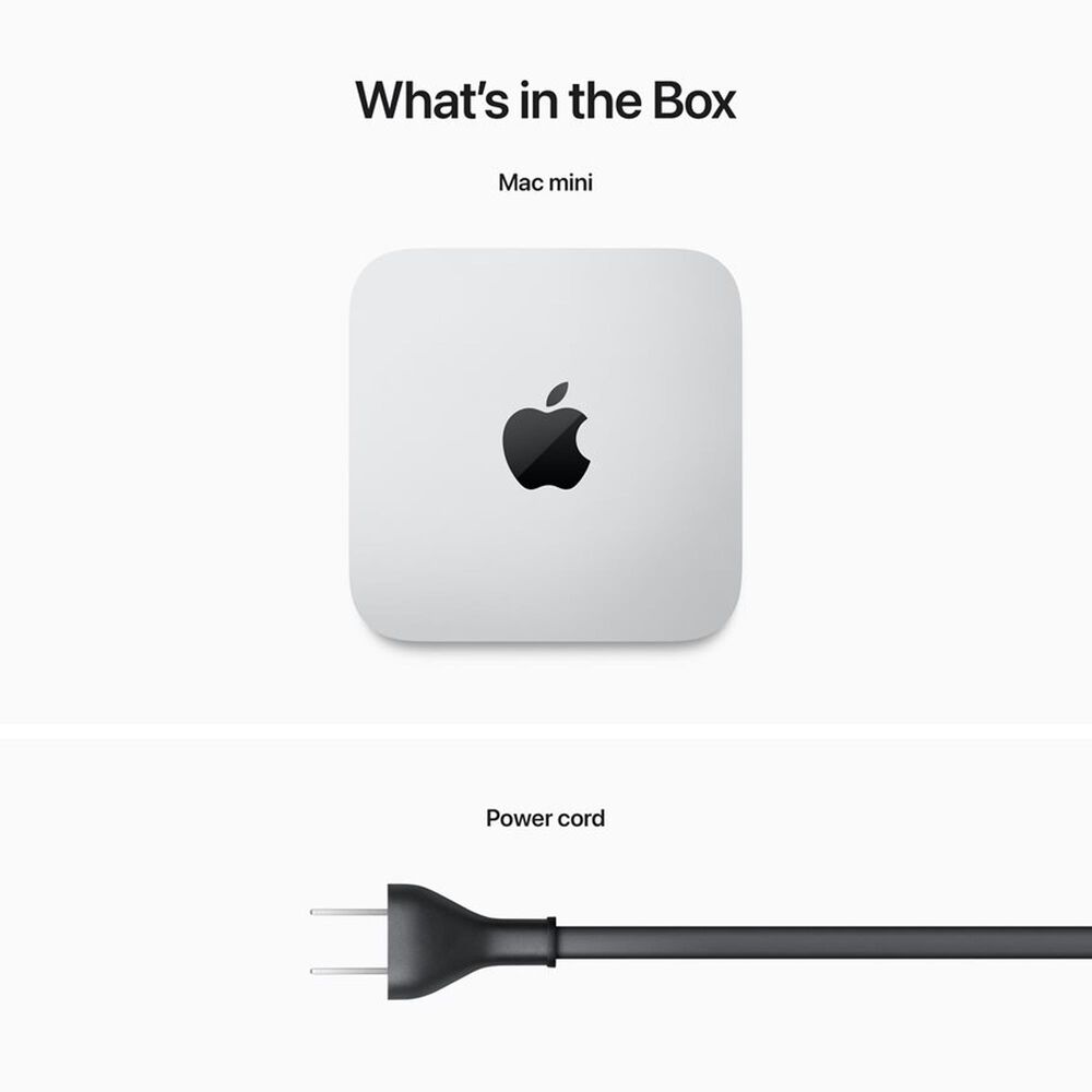 Apple Mac mini &#40;M2&#41; with 8-core CPU and 10-core GPU, 512GB SSD 8GB RAM &#40;Latest Model&#41;, , large