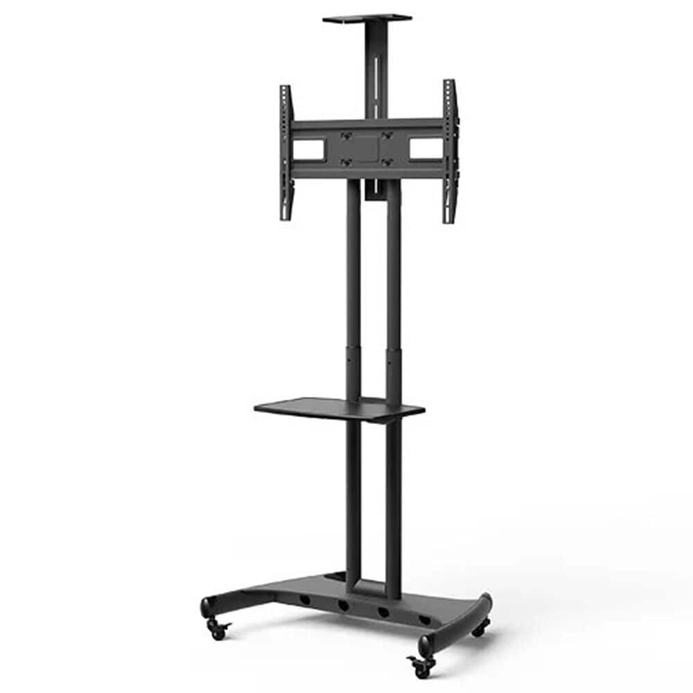 Kanto Adjustable TV Rolling Stand for 40" - 70" TVs and Interactive Displays in Black, , large
