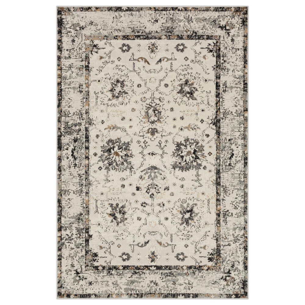 Karastan Cleo R1076 5" 3" X 8" Light Grey Area Rug, , large