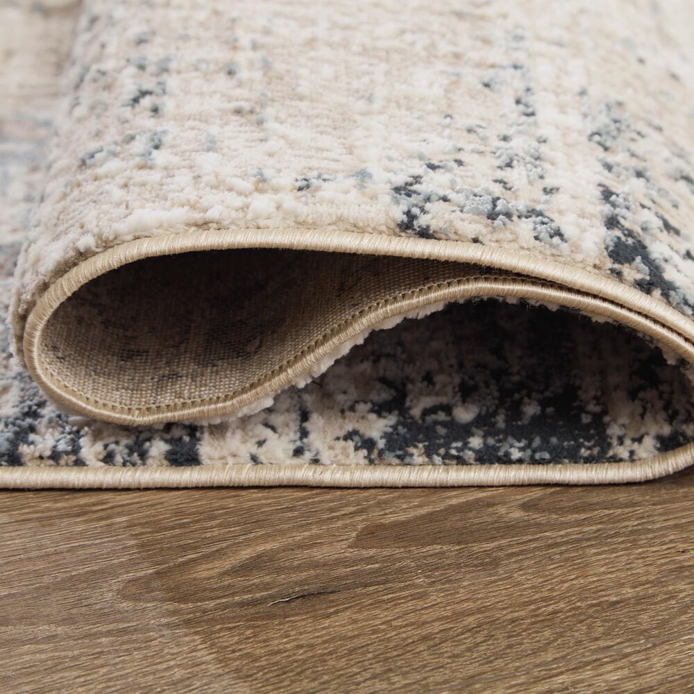 Ashley Gentor 8&#39; x 10&#39; Blue and Ivory Area Rug, , large