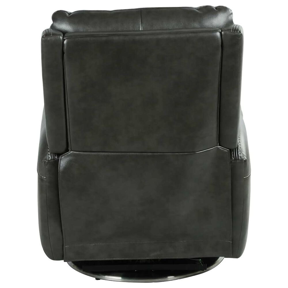 Steve Silver Athens Triple Power Swivel Recliner in Charcoal, , large