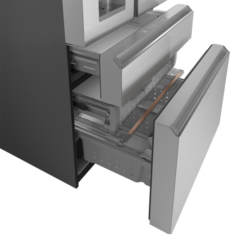 Cafe 27.8 Cu. Ft. Capacity 4-Door French Door Refrigerator in Platinum, , large