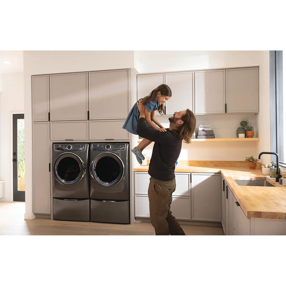 Electrolux 4.5 Cu. Ft. Front Load Washer and 8.0 Cu. Ft. Gas Dryer Laundry Pair in Titanium, , large