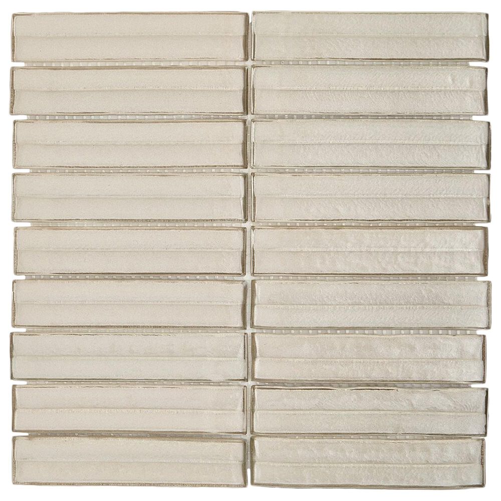 Soho Studio Brook Stacked Dawn 12" x 12" Glass Mosaic Sheet, , large