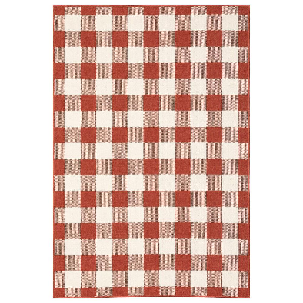 Oriental Weavers Meridian 2598R 6"7" x 9"6" Red Area Rug, , large