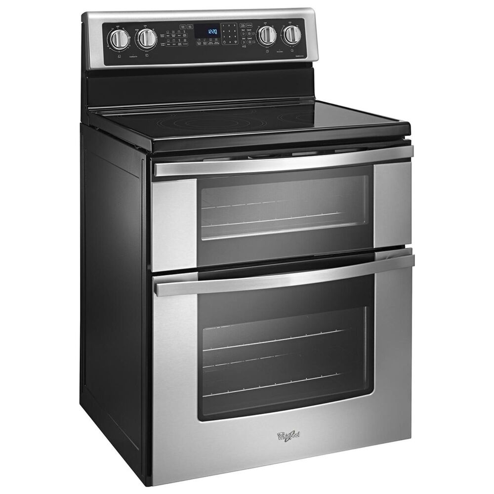 Whirlpool 6.7 Cu. Ft. Freestanding Electric Double Oven Range with Convection in Stainless Steel, , large