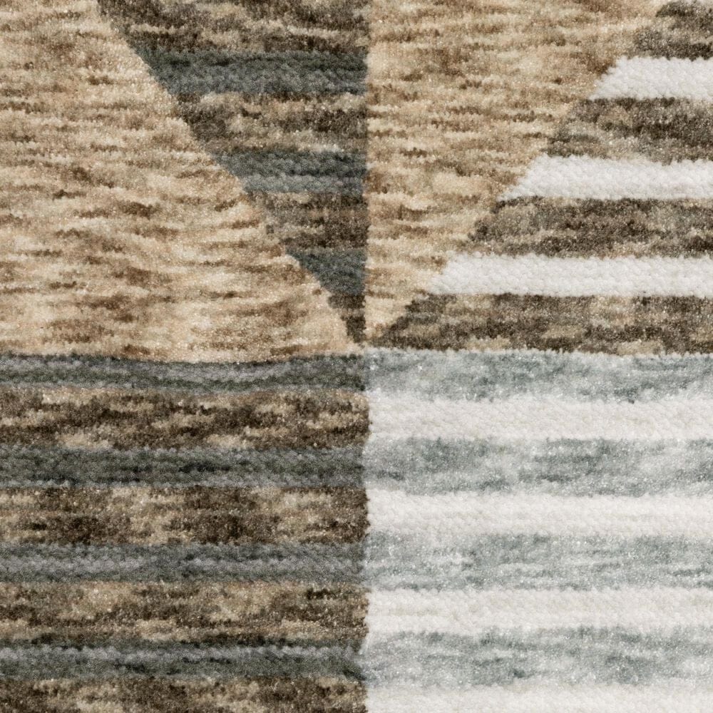 Oriental Weavers Echo ECH04 Beige and Grey 6&#39;7&quot; x 9&#39;6&quot; Area Rug, , large