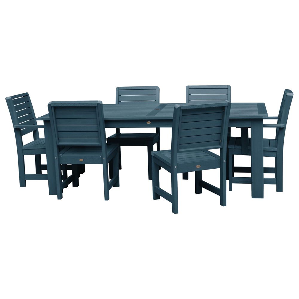 Highwood USA Weatherly 7Piece Rectangular Patio Dining Set in