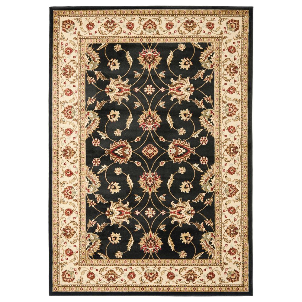 Safavieh Lyndhurst LNH553 3"3" x 5"3" Black and Ivory Area Rug, , large