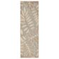 Nourison Aloha Tropical 2" x 6" Natural Indoor/Outdoor Runner, , large