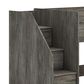 Ashley Frandern Twin Loft  Bed with Bookcase Storage in Gray, , large