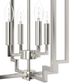 Hunter Zoanne 4-Light Small Pendant in Brushed Nickel, , large